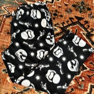 Star Wars fleece pants, size medium